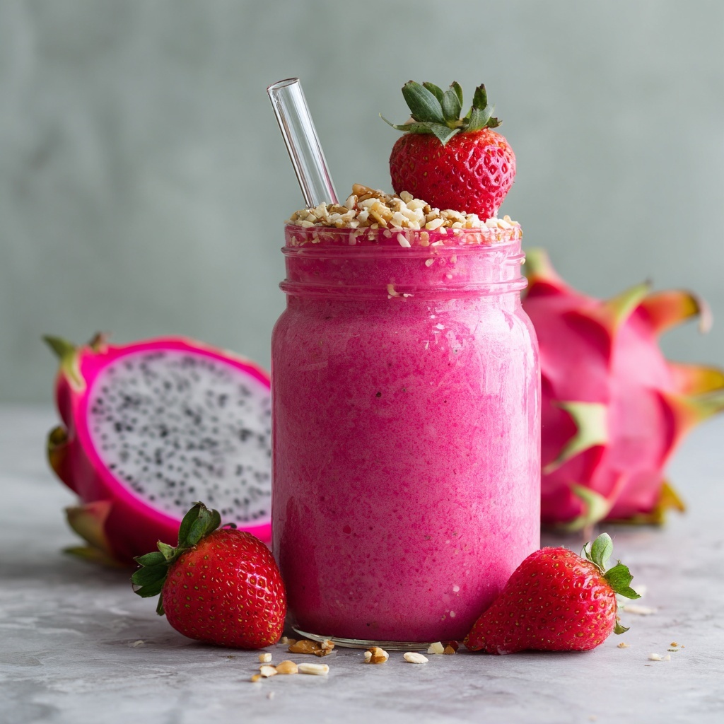 Strawberry Pitaya Power Smoothie Recipe - Recipe Image