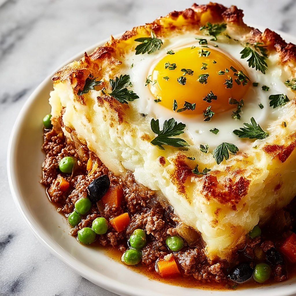 Creepy Shepherd’s Pie With Ground Beef and Ghost Potatoes Recipe - Recipe Image
