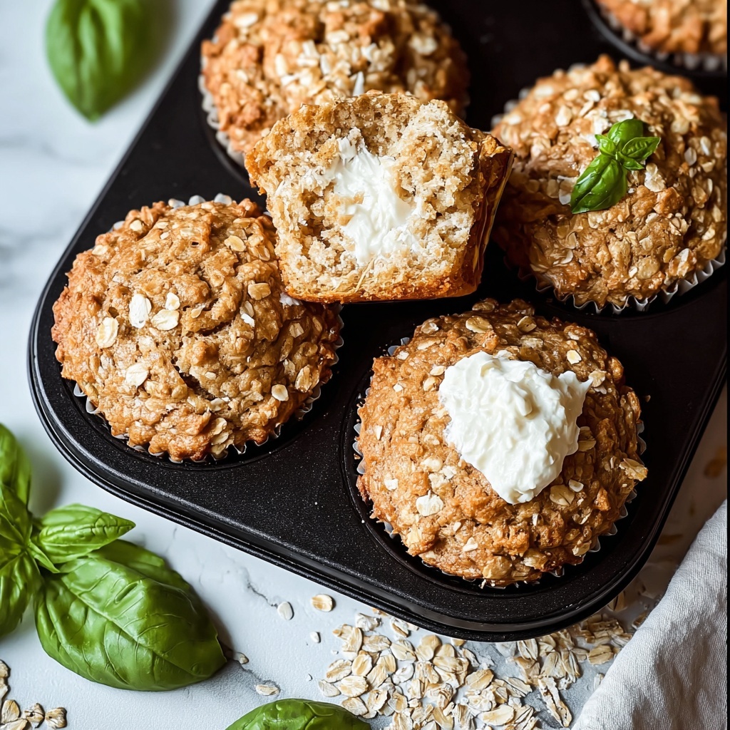 Fluffy Cottage Cheese Oatmeal Muffins Recipe - Recipe Image