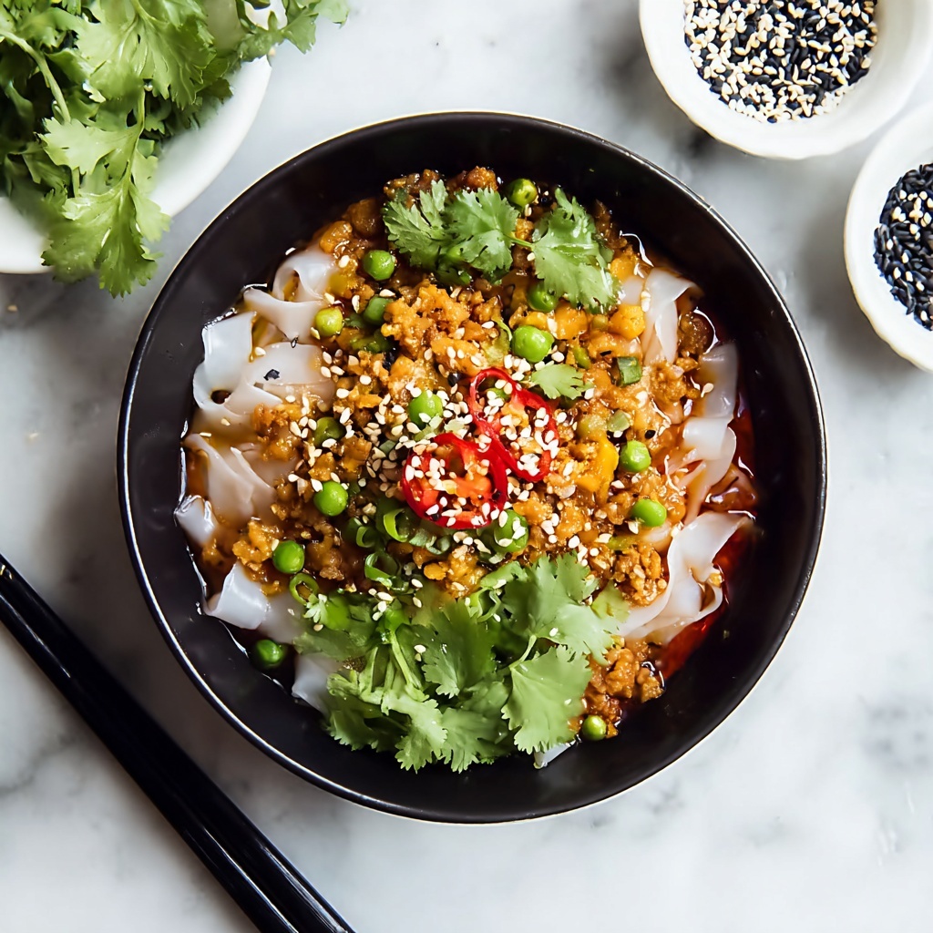 Spicy Szechuan Rice Paper Noodles Recipe - Recipe Image