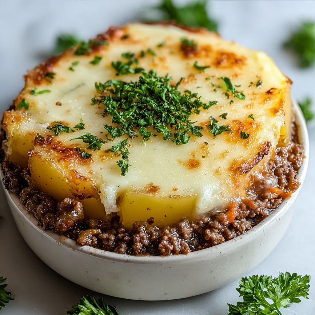 Hobo Casserole Rustic Ground Beef and Potato Bake Recipe - Recipe Image