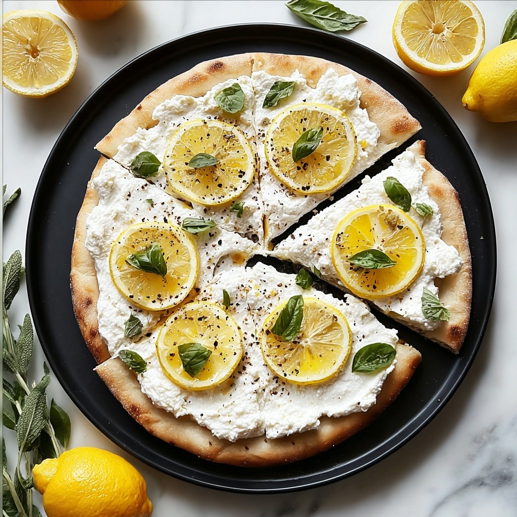 Lemon Ricotta Pizza with Fresh Thyme and Honey Recipe - Recipe Image