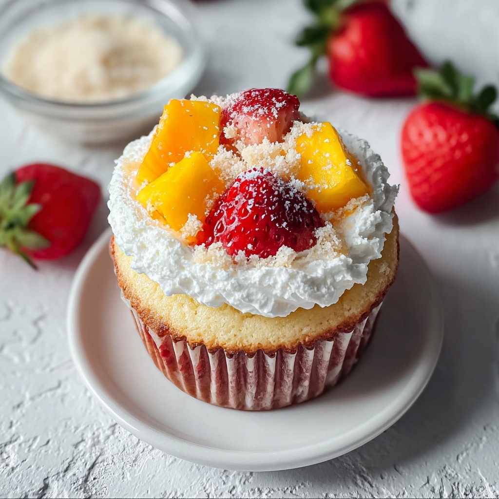 Strawberry Mango Cupcakes Recipe - Recipe Image