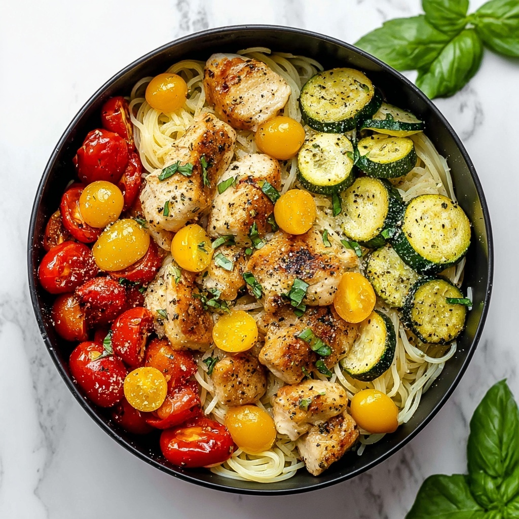 Creamy Chicken and Zucchini Pasta Recipe - Recipe Image