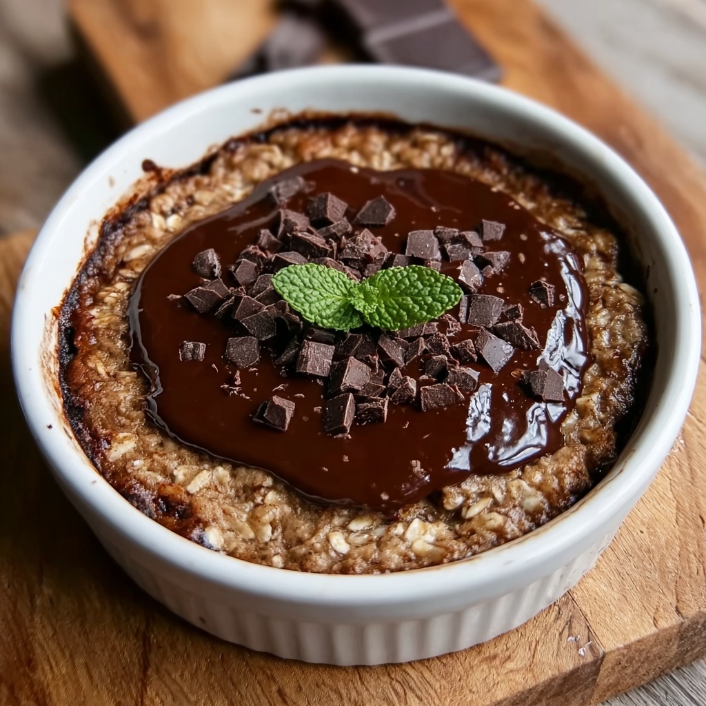 Chocolate Baked Oats Recipe - Recipe Image