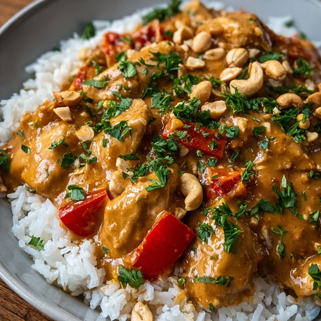 Slow Cooker Peanut Chicken Recipe - Recipe Image