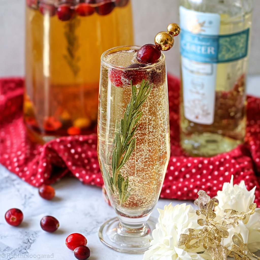 White Christmas Mimosa Recipe - Recipe Image