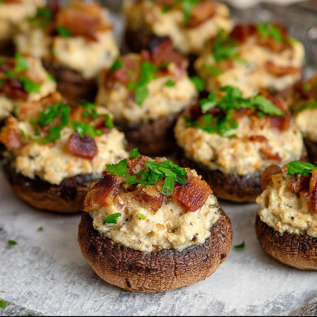 Bacon Stuffed Mushrooms Recipe - Recipe Image