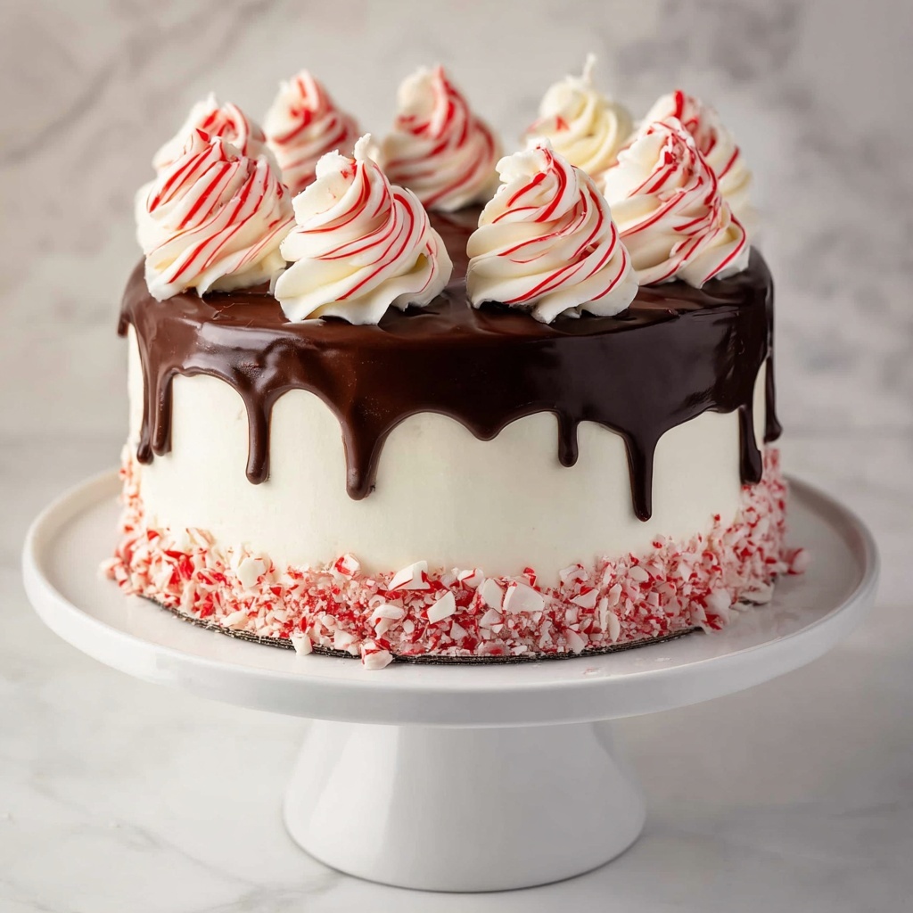 Peppermint Fudge Cake Recipe - Recipe Image