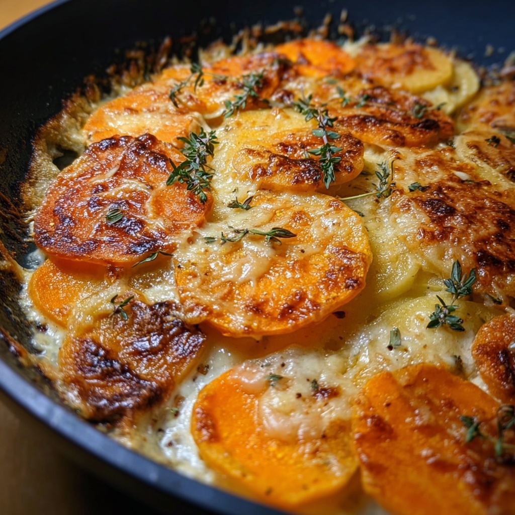 Cheesy Root Vegetable Gratin Recipe - Recipe Image