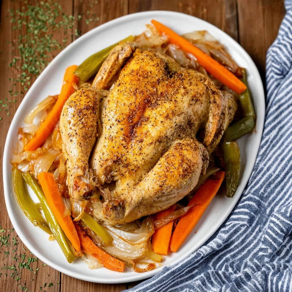 Easy Roast Chicken with Vegetables Recipe - Recipe Image