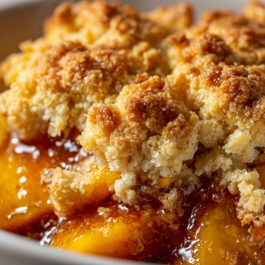 Old Time Oven Peach Cobbler Recipe - Recipe Image