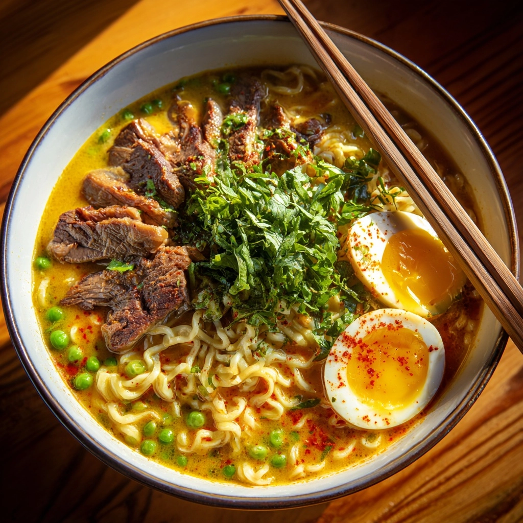Spicy Coconut Curry Ramen Recipe - Recipe Image