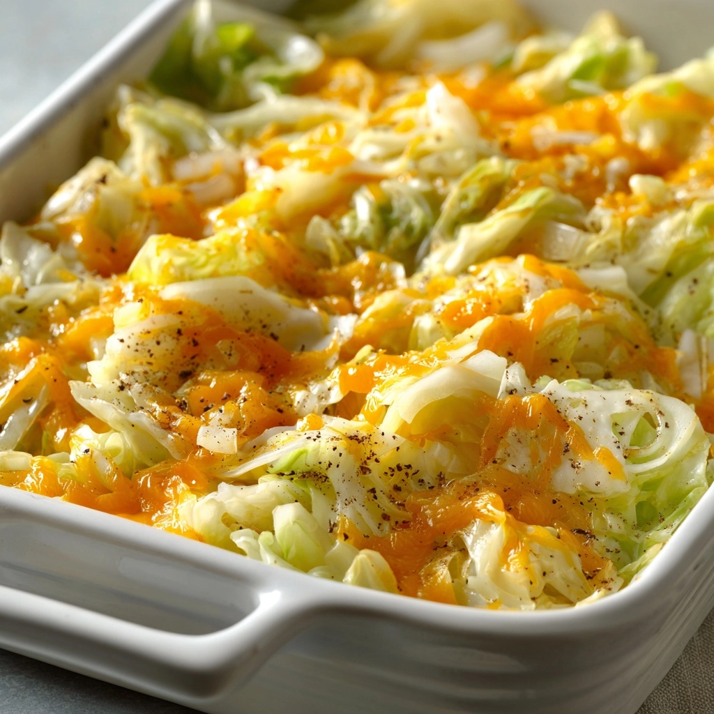 Cheesy Cabbage Casserole Recipe - Recipe Image