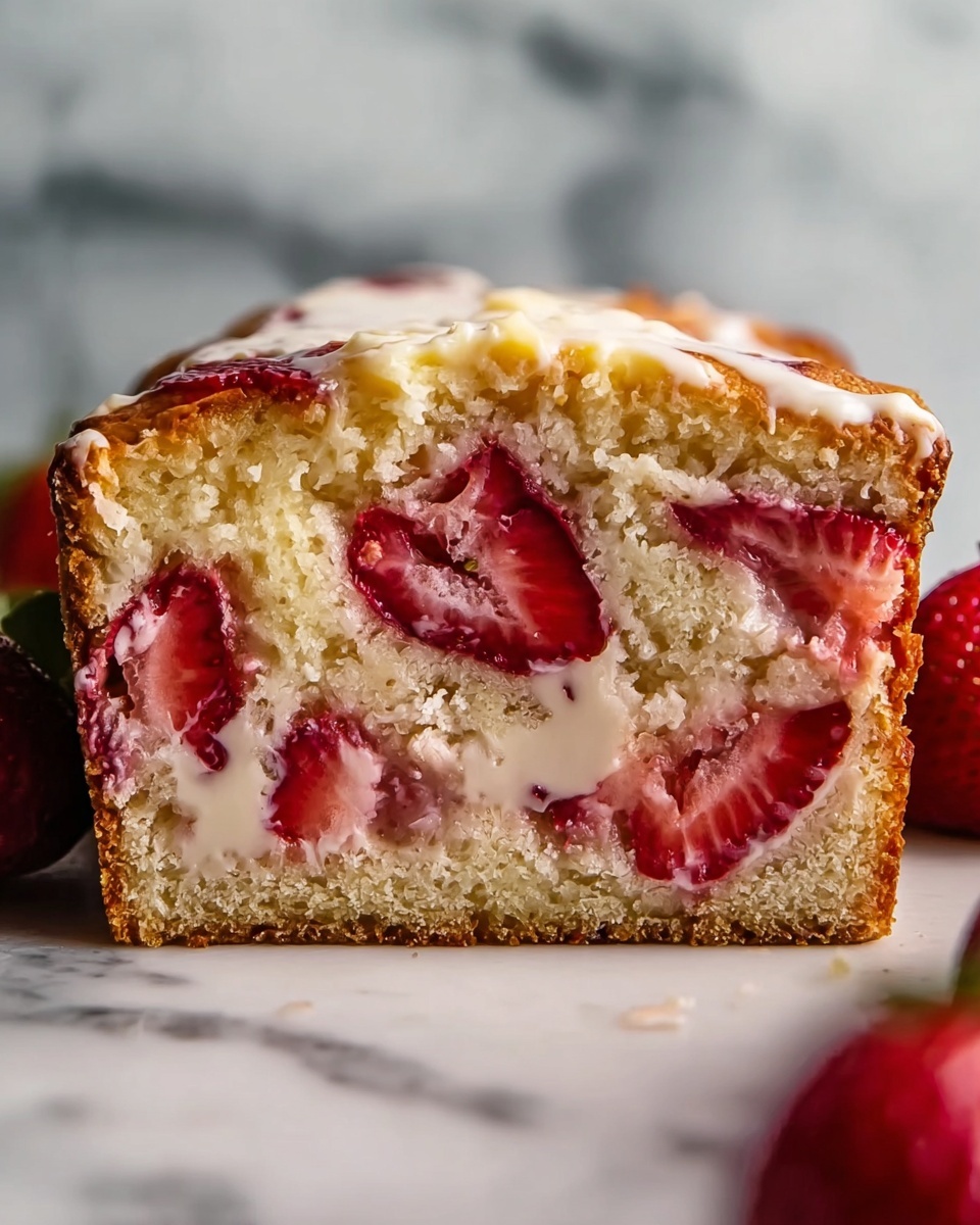 Sourdough White Chocolate Chip Strawberry Bread Recipe - Recipe Image