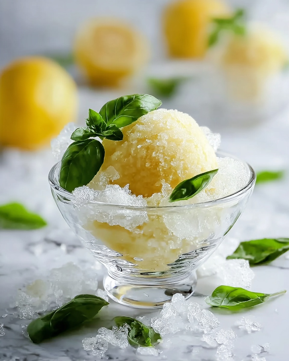 Lemon and Basil Granita: An Amazing Ultimate Recipe - Recipe Image