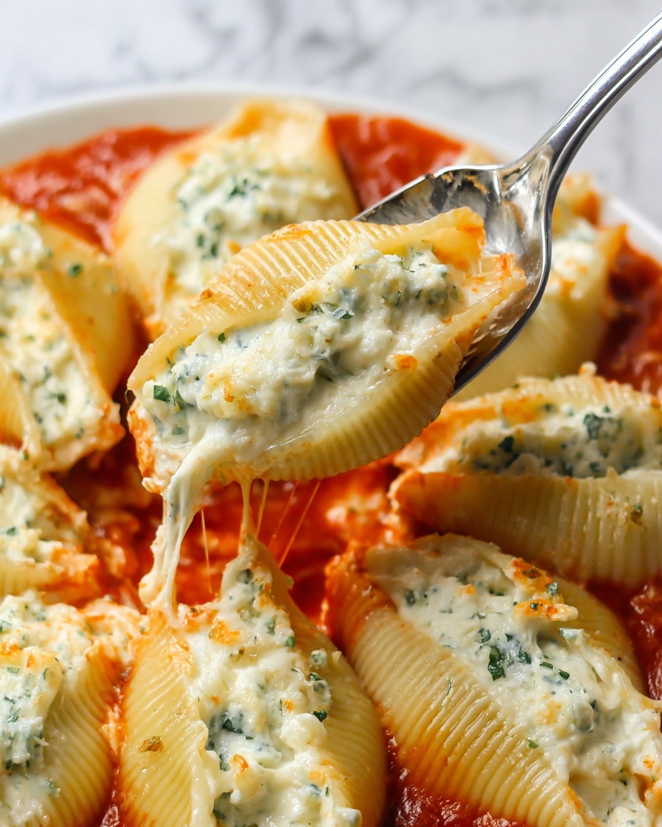 Spinach and Ricotta Stuffed Shells Recipe - Recipe Image