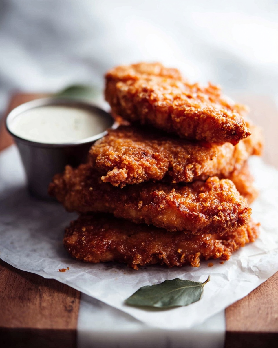 Sriracha Honey Chicken Tenders with Creamy Lime Dipping Sauce Recipe - Recipe Image