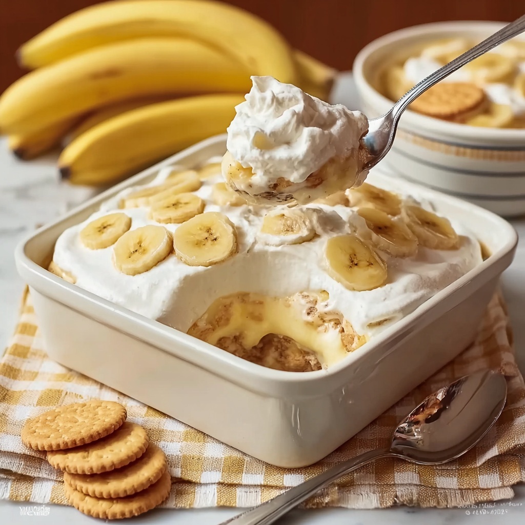 Creamy Banana Pudding with Vanilla Wafers Recipe - Recipe Image