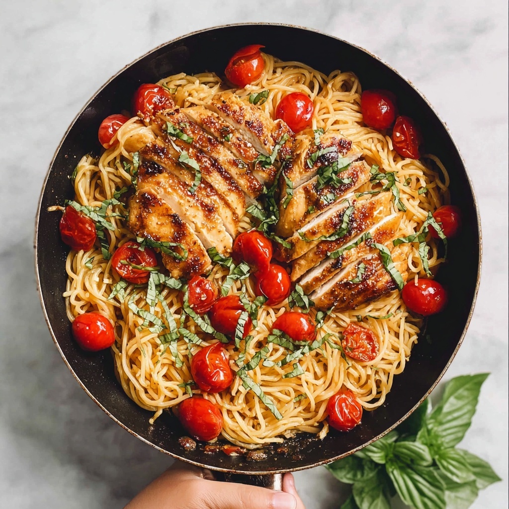 Bruschetta Chicken Pasta Recipe - Recipe Image