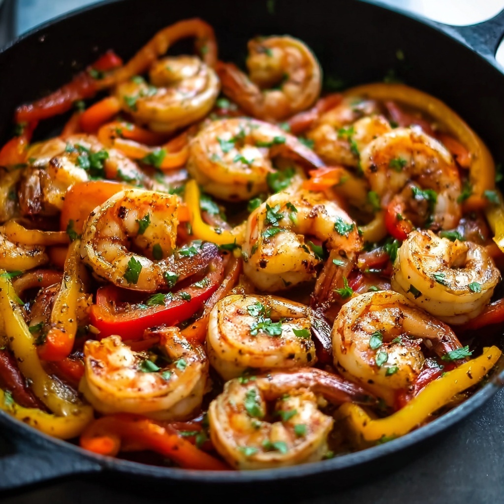 Shrimp Fajitas with Cilantro Lime and Jalapeño Ranch Recipe - Recipe Image