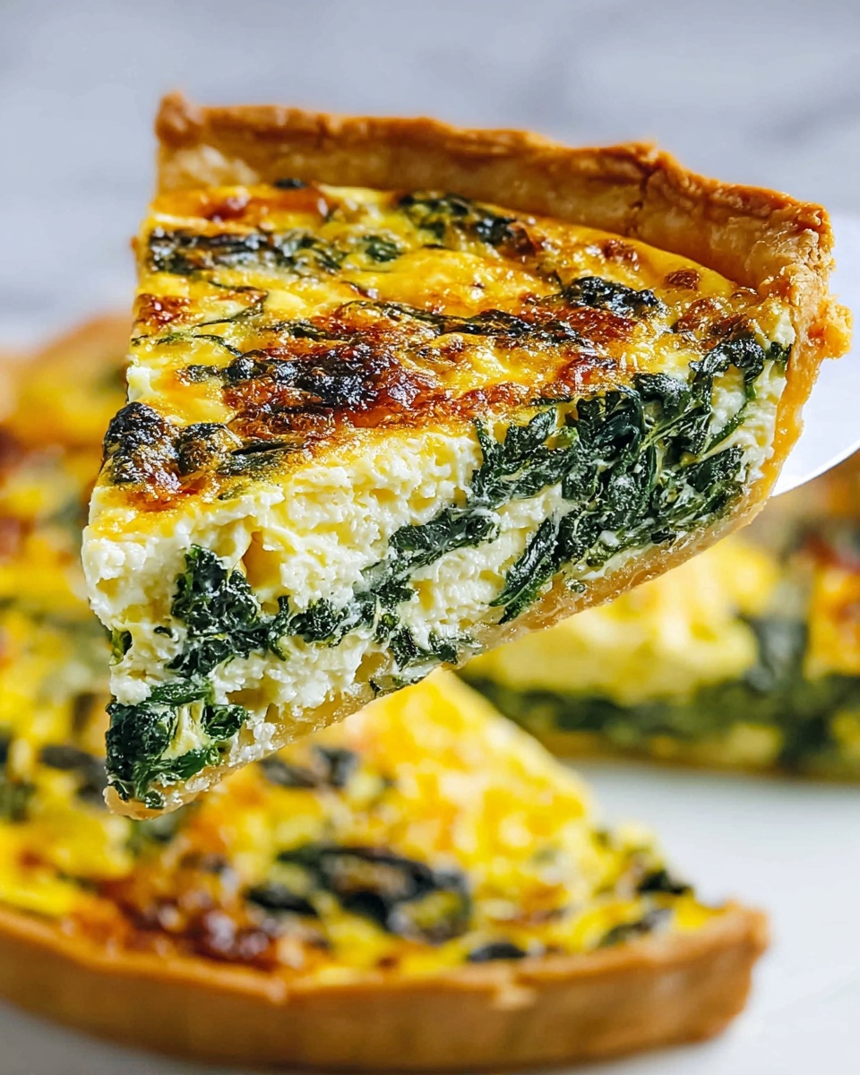 Spinach and Cheese Quiche Recipe - Recipe Image