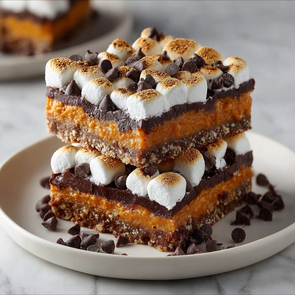 Pumpkin S’mores Bars Recipe - Recipe Image