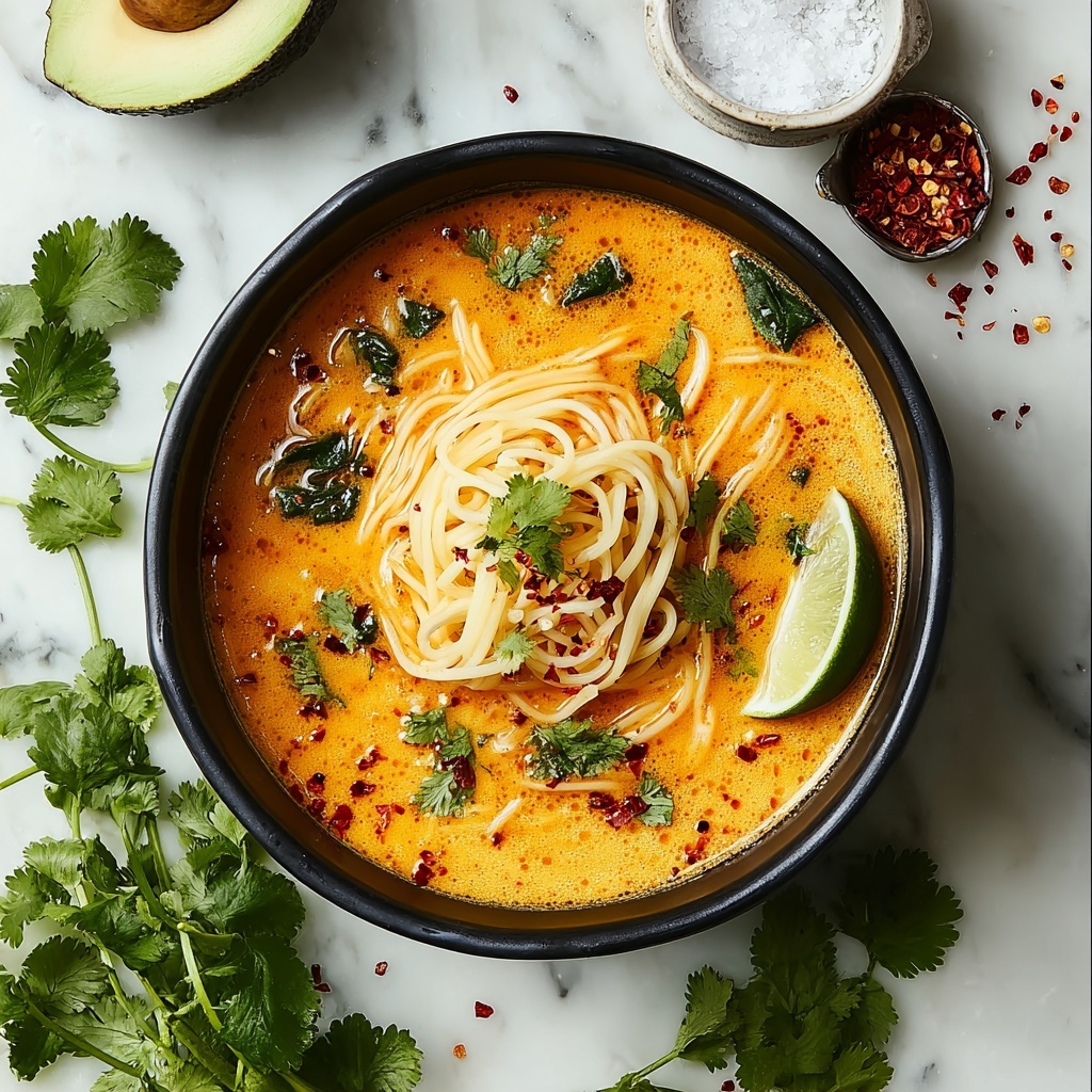 Spicy Coconut Noodles Recipe - Recipe Image