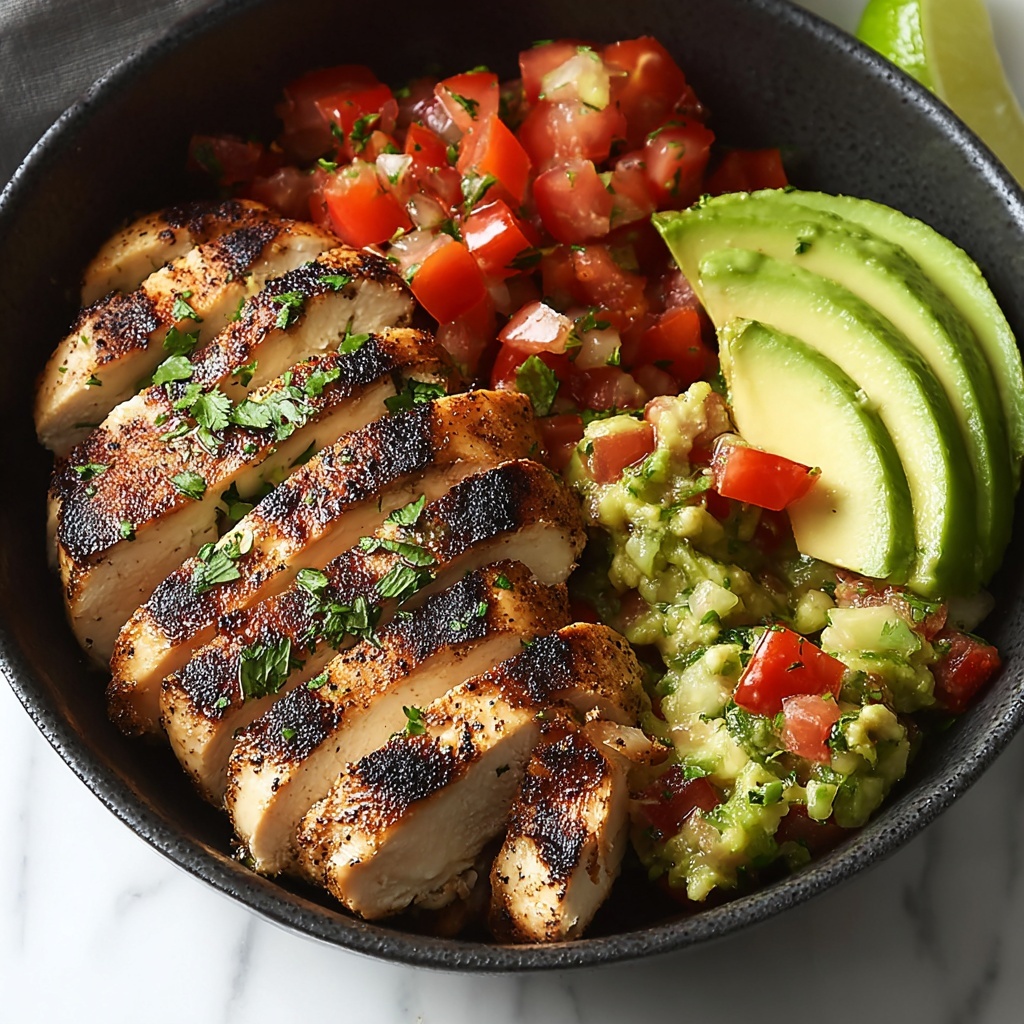 Grilled Chicken with Fresh Avocado Salsa Recipe - Recipe Image