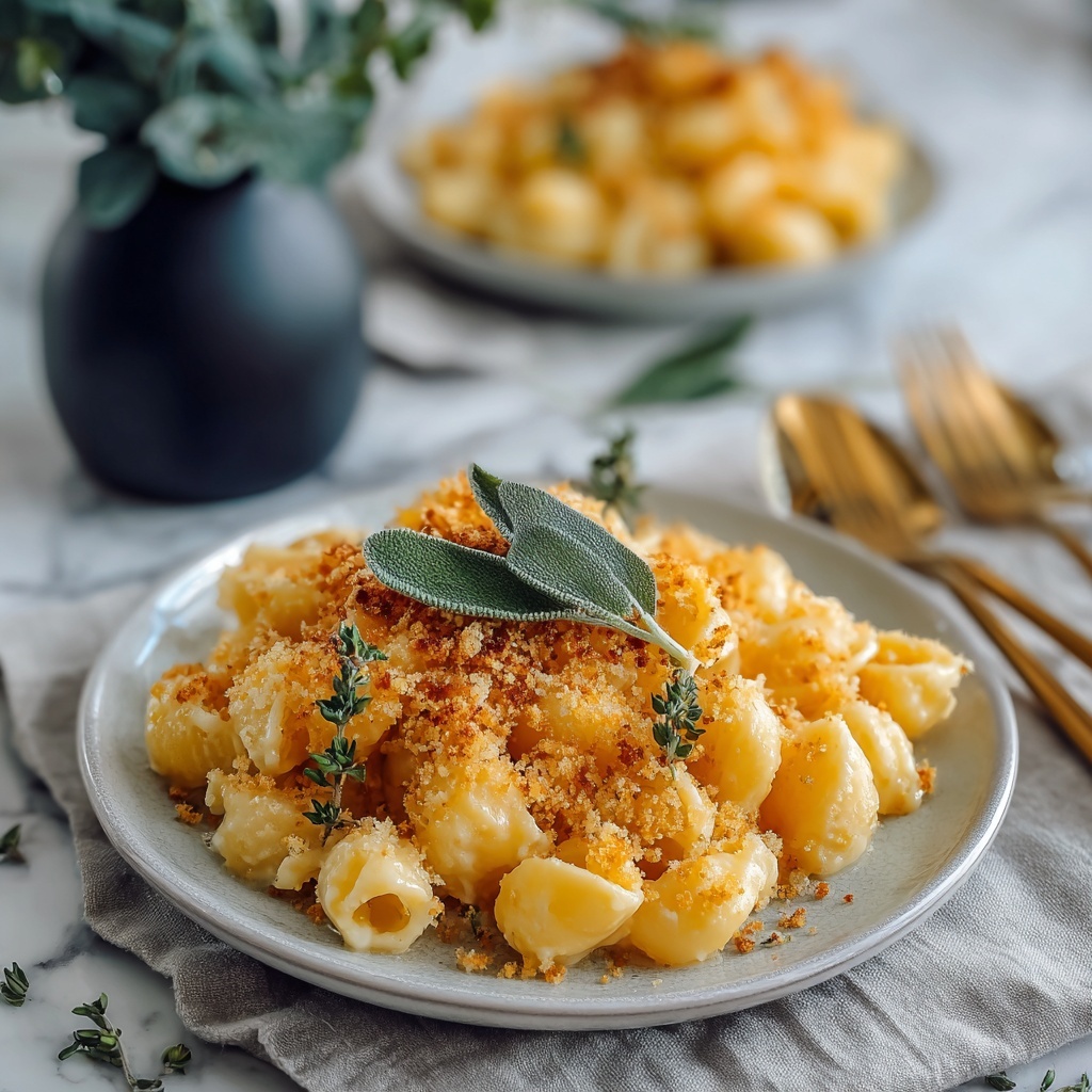 Butternut Squash Mac & Cheese with Sage Breadcrumbs Recipe - Recipe Image
