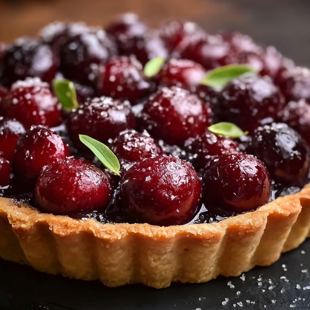 Sour Cherry Frangipane Tart Recipe - Recipe Image