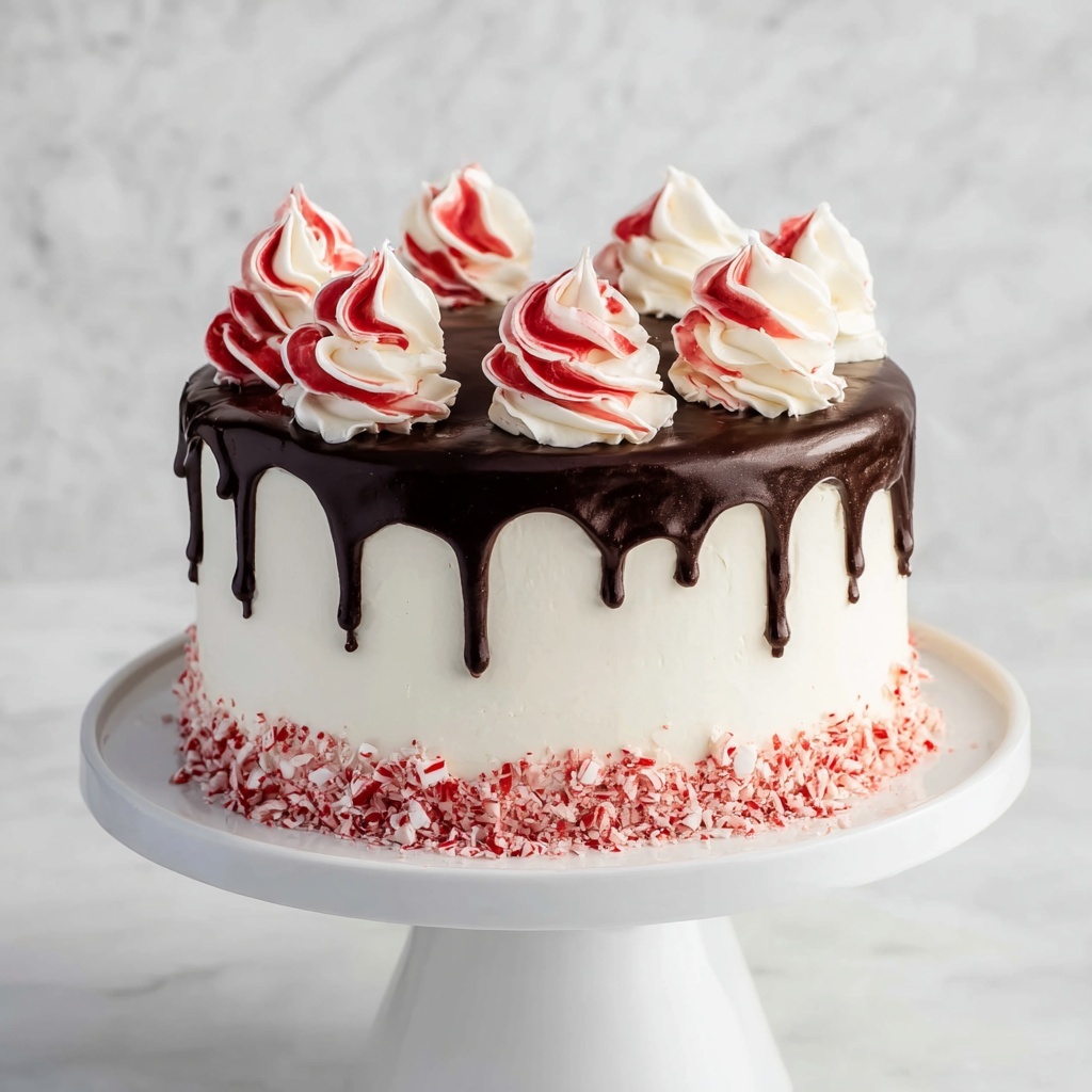 Peppermint Fudge Cake Recipe - Recipe Image