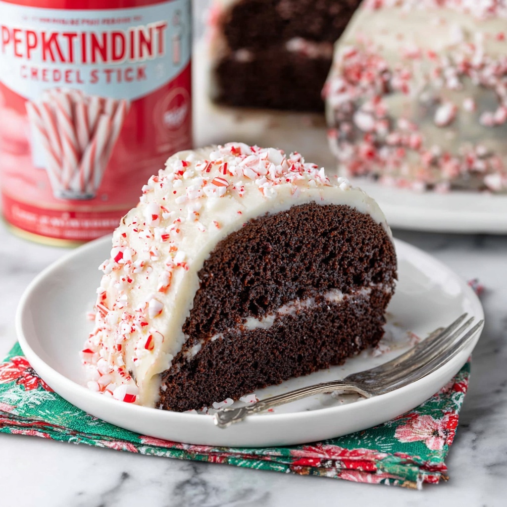 Chocolate Peppermint Bundt Cake Recipe - Recipe Image