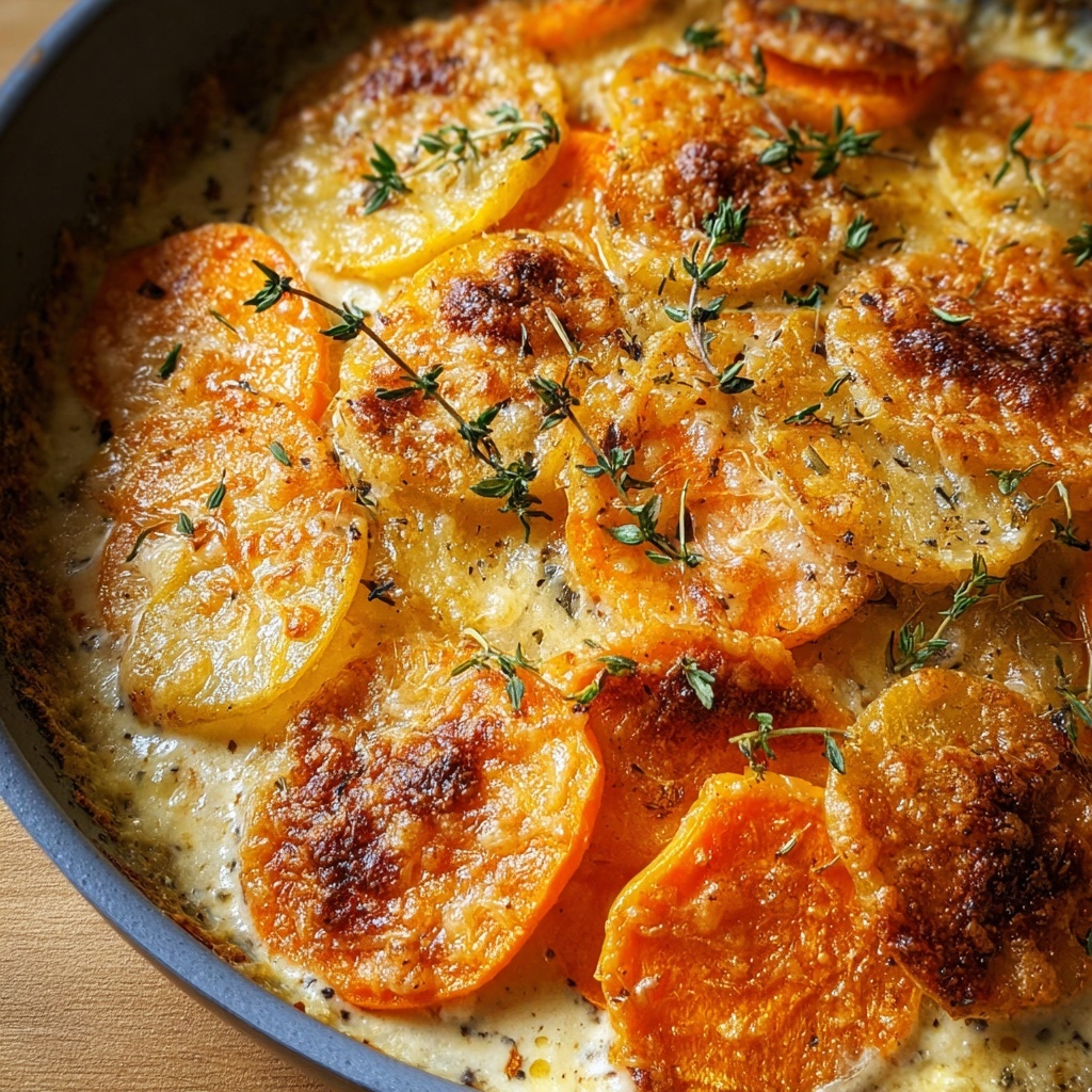 Cheesy Root Vegetable Gratin Recipe - Recipe Image
