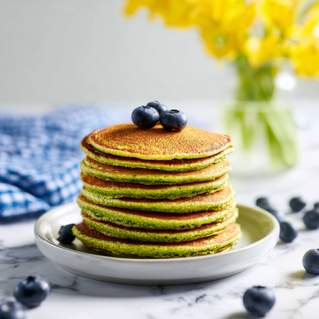 Healthy Spinach Oatmeal Pancakes Recipe - Recipe Image
