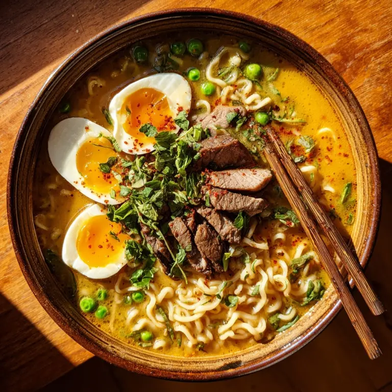 Spicy Coconut Curry Ramen Recipe