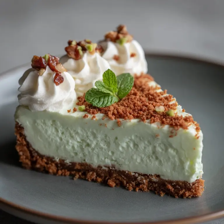 Pistachio Cheesecake with Almond Crust Recipe