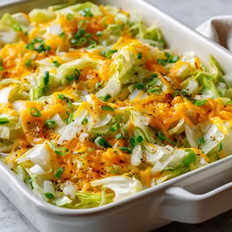 Cheesy Cabbage Casserole Recipe