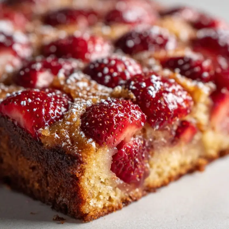 Nana’s Strawberry Rhubarb Cake Recipe