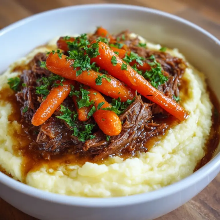 Slow Cooker Garlic Herb Pot Roast Recipe