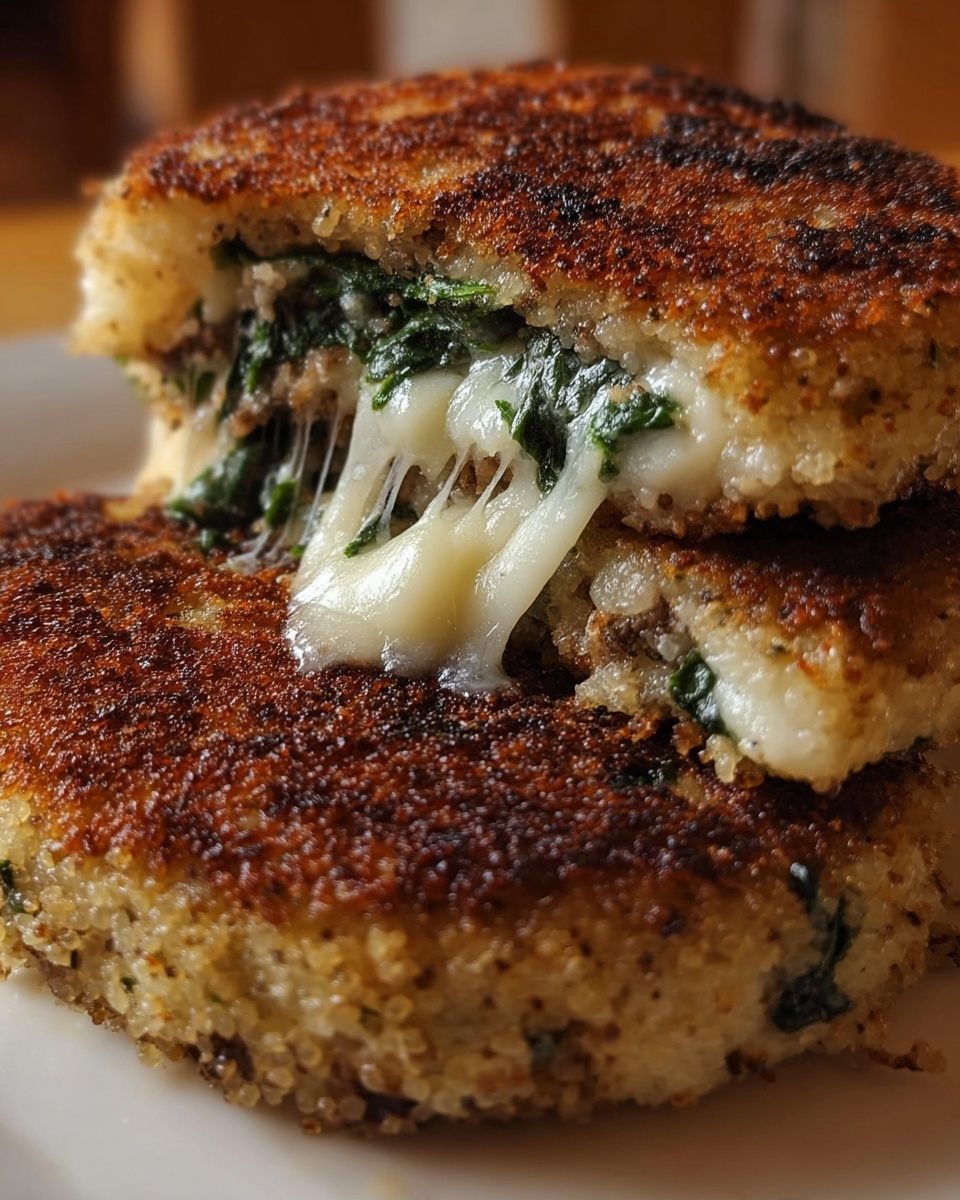 Spinach and Cheese Stuffed Cauliflower Patties Recipe - Recipe Image
