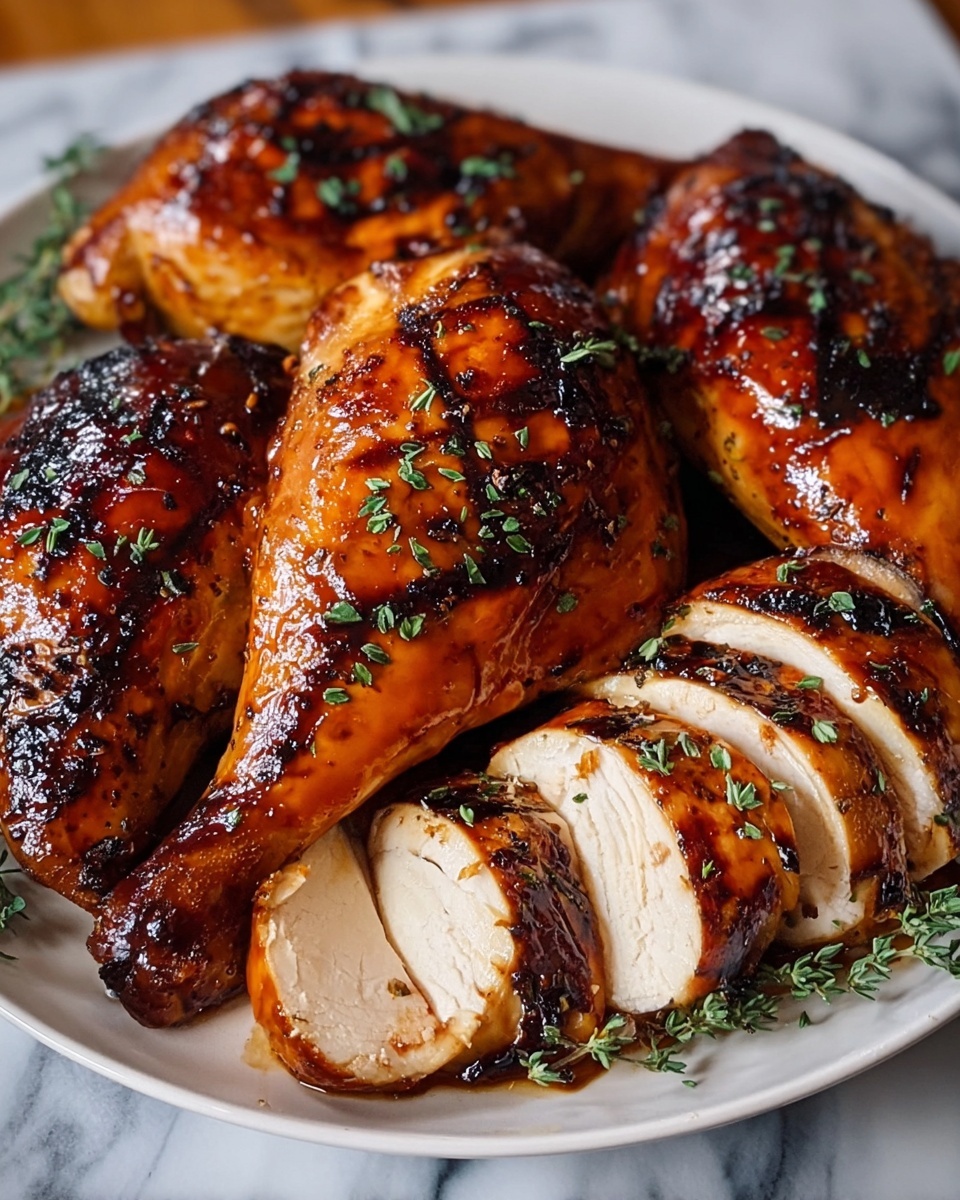 Maple-Butter-Glazed Turkey Recipe - Recipe Image