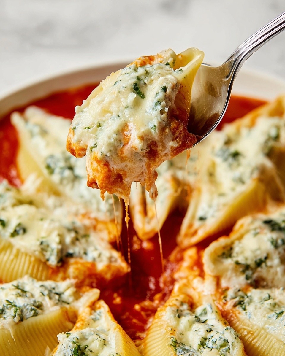 Spinach and Ricotta Stuffed Shells Recipe - Recipe Image