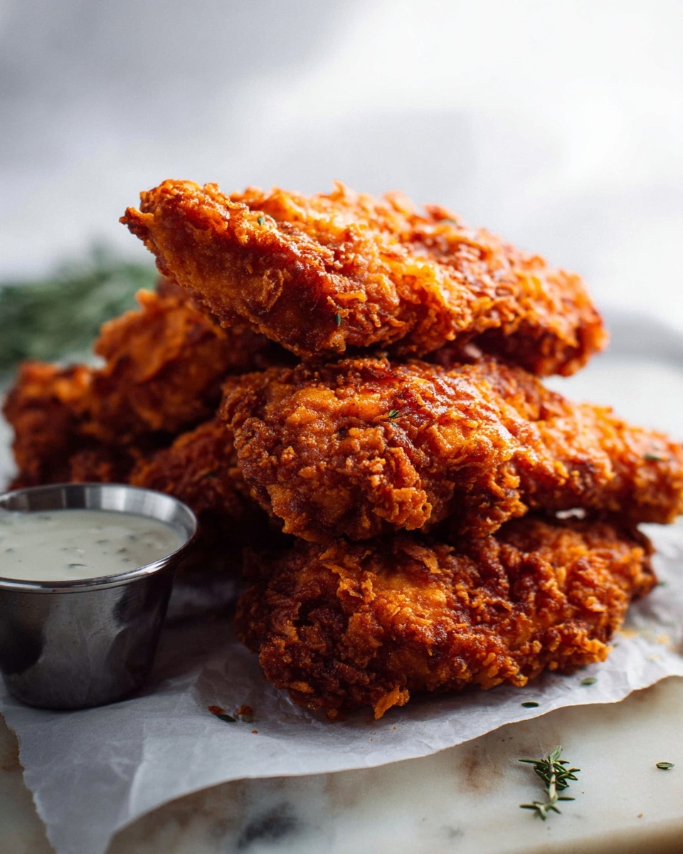 Sriracha Honey Chicken Tenders with Creamy Lime Dipping Sauce Recipe - Recipe Image