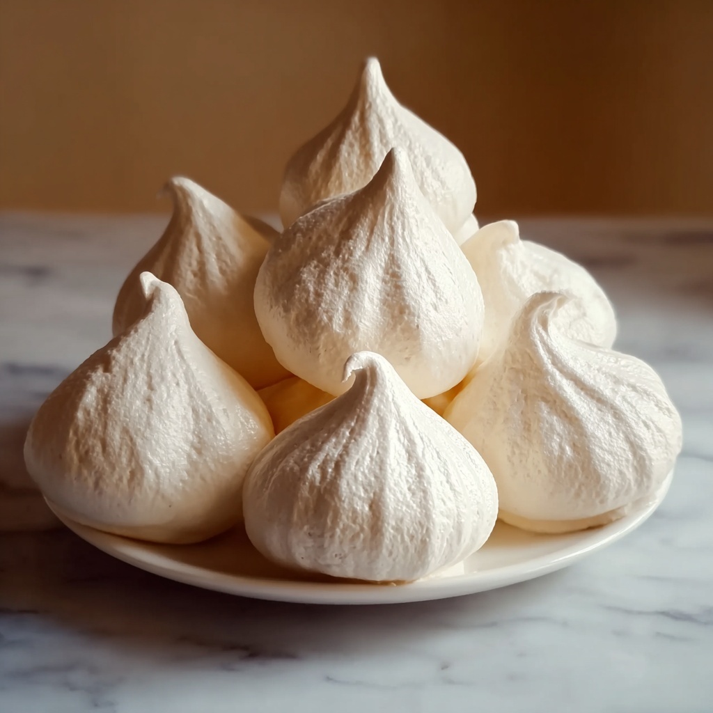 Vegan Meringues: Light and Crispy Aquafaba Treats Recipe - Recipe Image