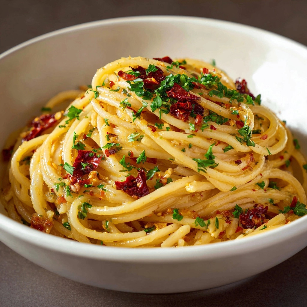 Caramelized Onion Pasta with Chilli Oil Recipe - Recipe Image