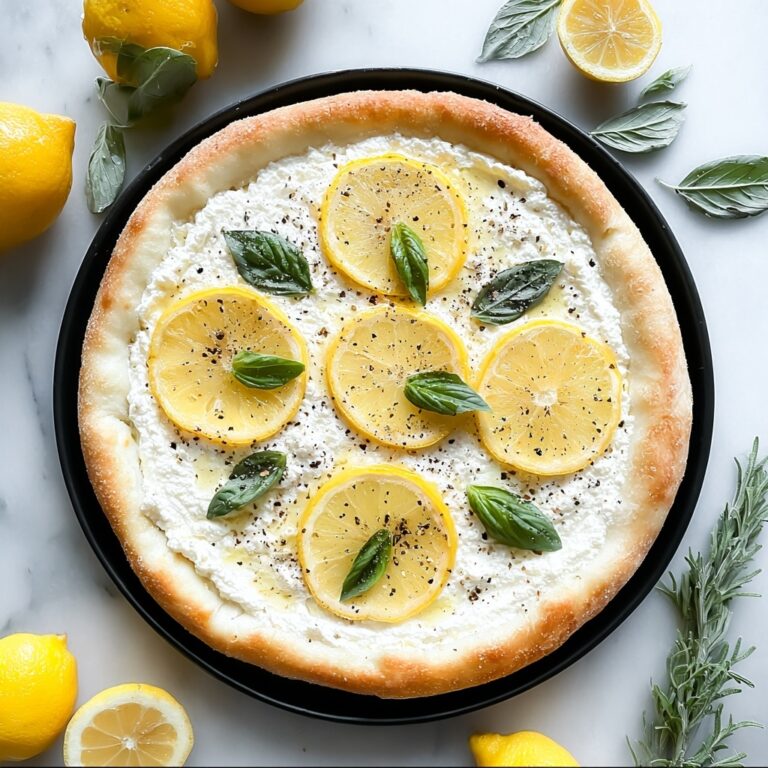Lemon Ricotta Pizza with Fresh Thyme and Honey Recipe