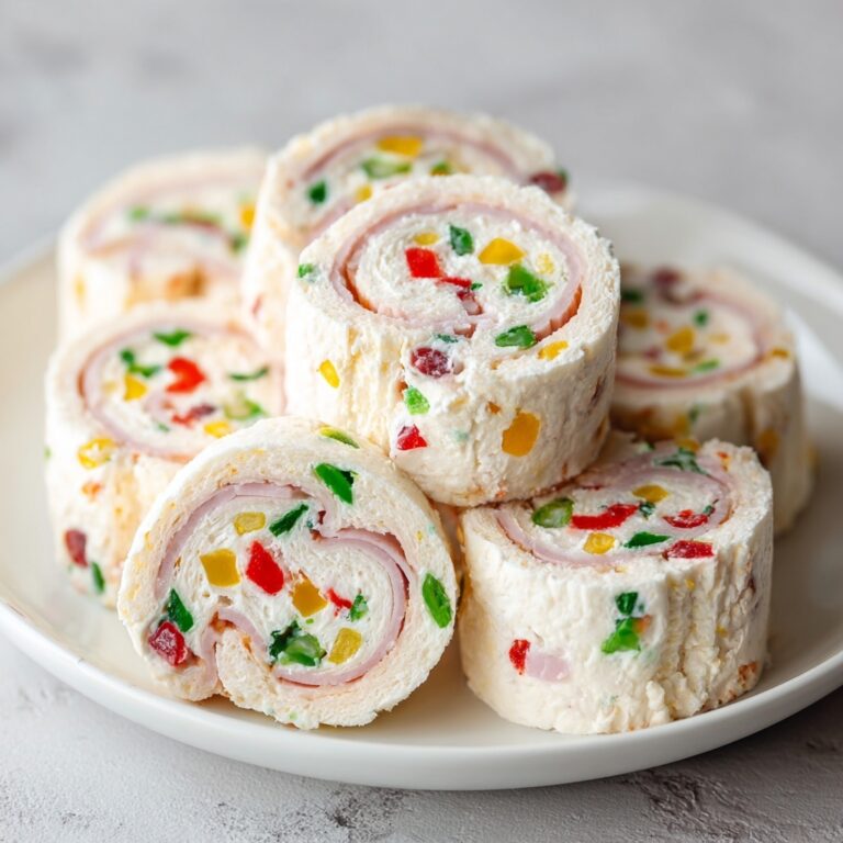 Cream Cheese Ranch Ham & Veggie Pinwheels Recipe
