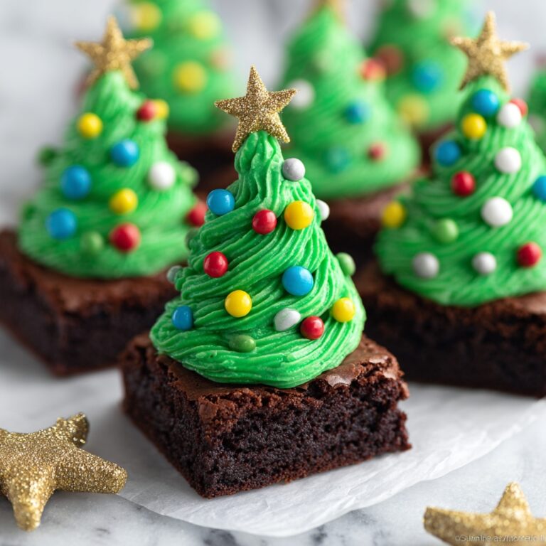 Christmas Tree Brownies Recipe
