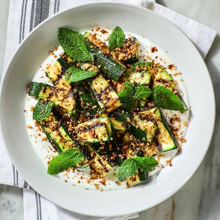 Grilled Zucchini with Mint Yogurt and Dukkah Recipe